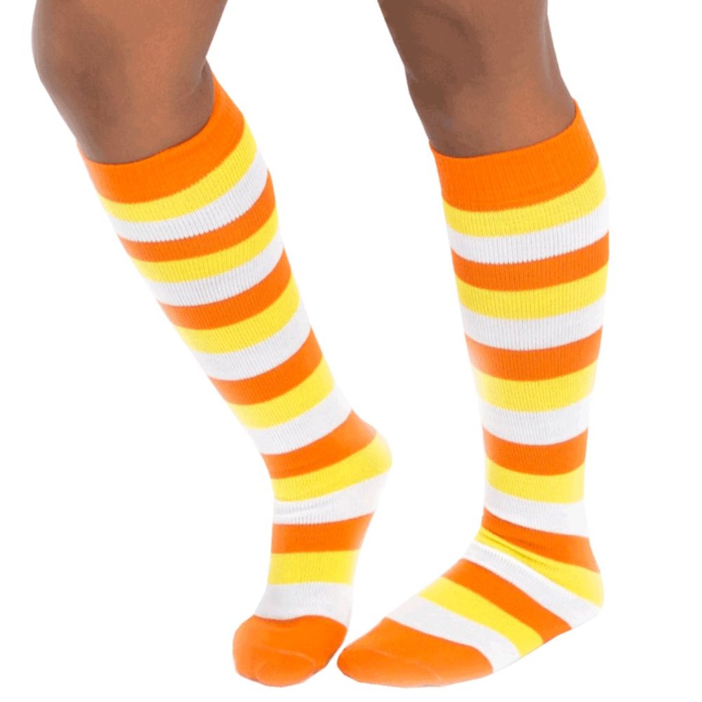 Candy Corn Striped Socks